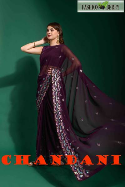 CHANDANI BY FASHION BERRY HEAVY GEORGETTE SAREES MANUFACTURER IN INDIA